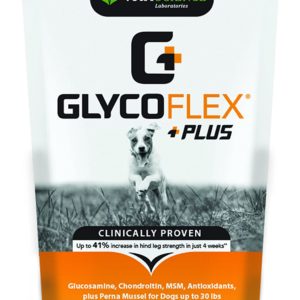 VetriScience Laboratories GlycoFlex Plus, Hip and Joint Supplement for Small Dogs, 60 Bite-Sized Chews
