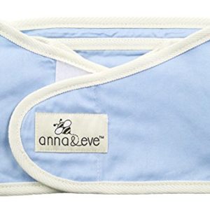 Anna & Eve Swaddle Strap Arms Only Baby Swaddle, Blue, Small