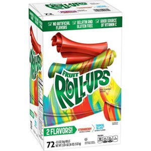 Betty Crocker Strawberry and Tropical Tie-Dye Fruit Roll-Ups, 36 Ounce