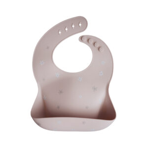 Mushie Silicone Baby Bib - Daisy