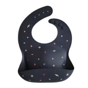 Mushie Silicone Baby Bib - Planets