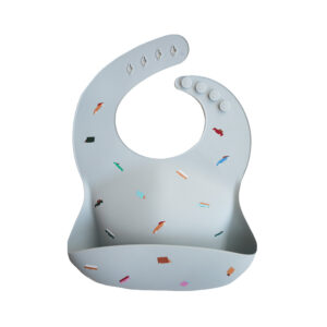Mushie Silicone Baby Bib - Retro Cars